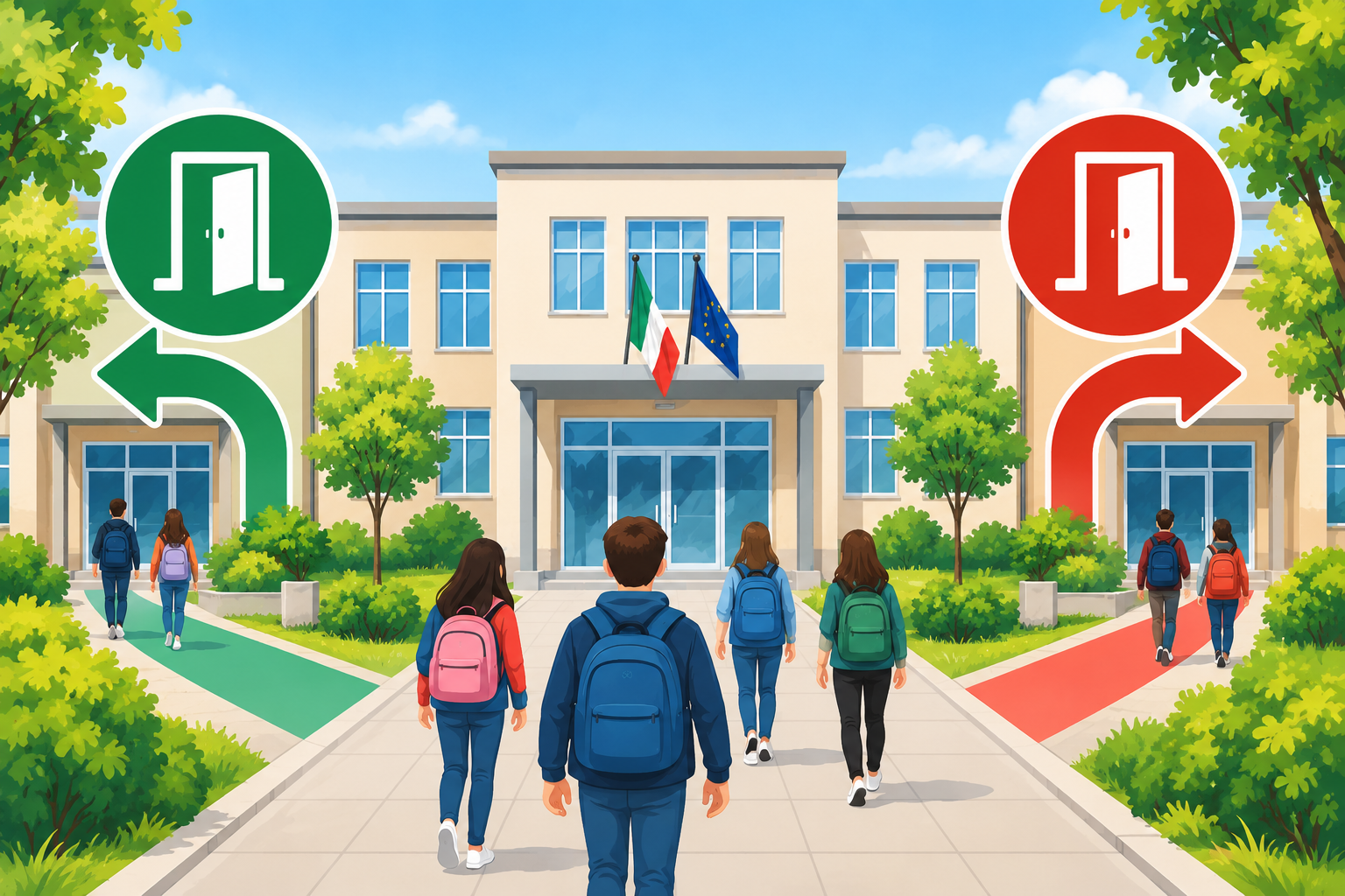 Modalità di ingresso degli alunni Dalla Chiesa